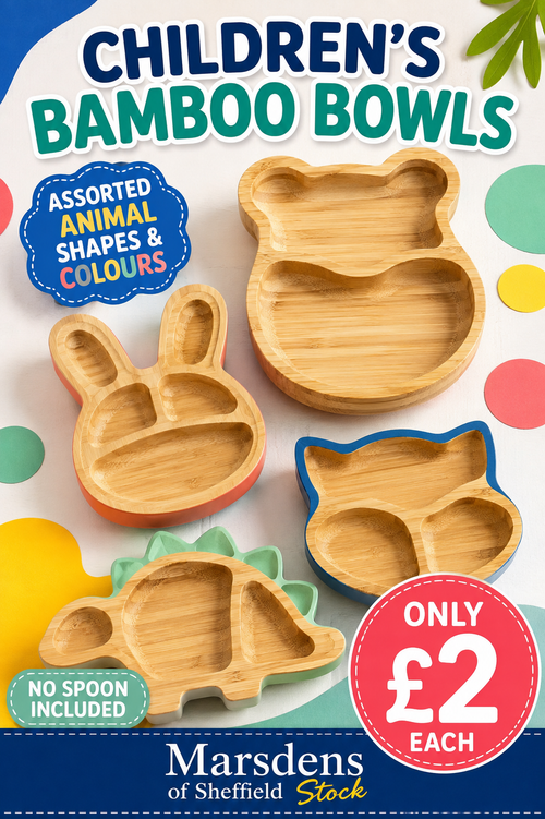 Bamboo Baby Feeding Bowl with Suction Base