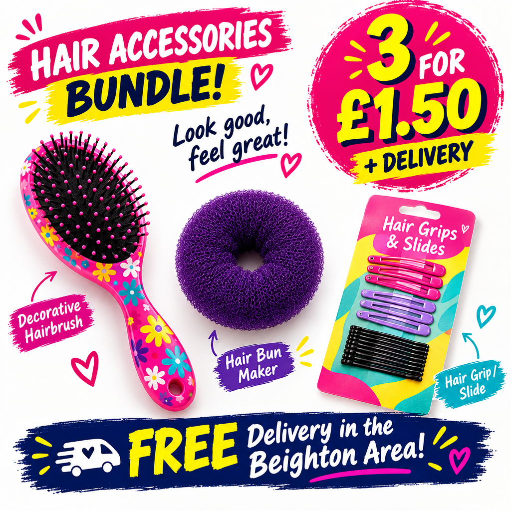 Mixed Beauty & Hair Accessories – Any 3 Items
