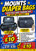 Mounts Changing Bag with Fold-Away Mat