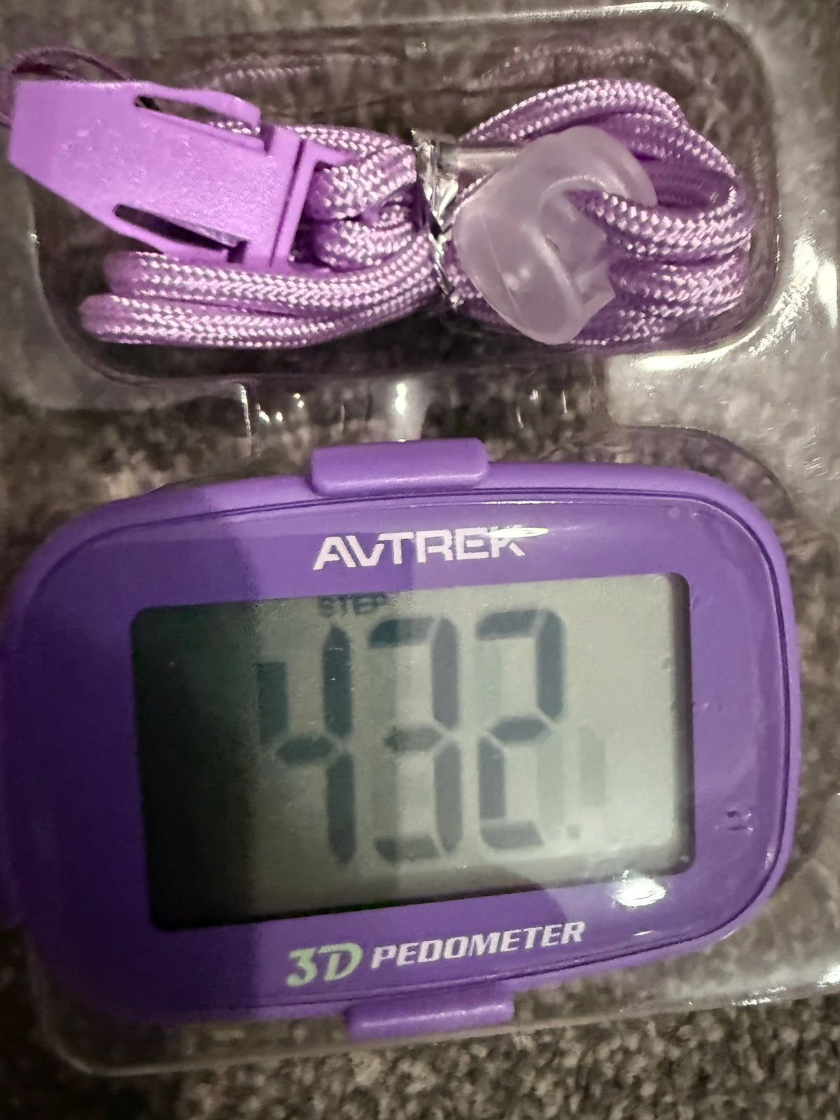 AVTREK 3D pedometer — purple