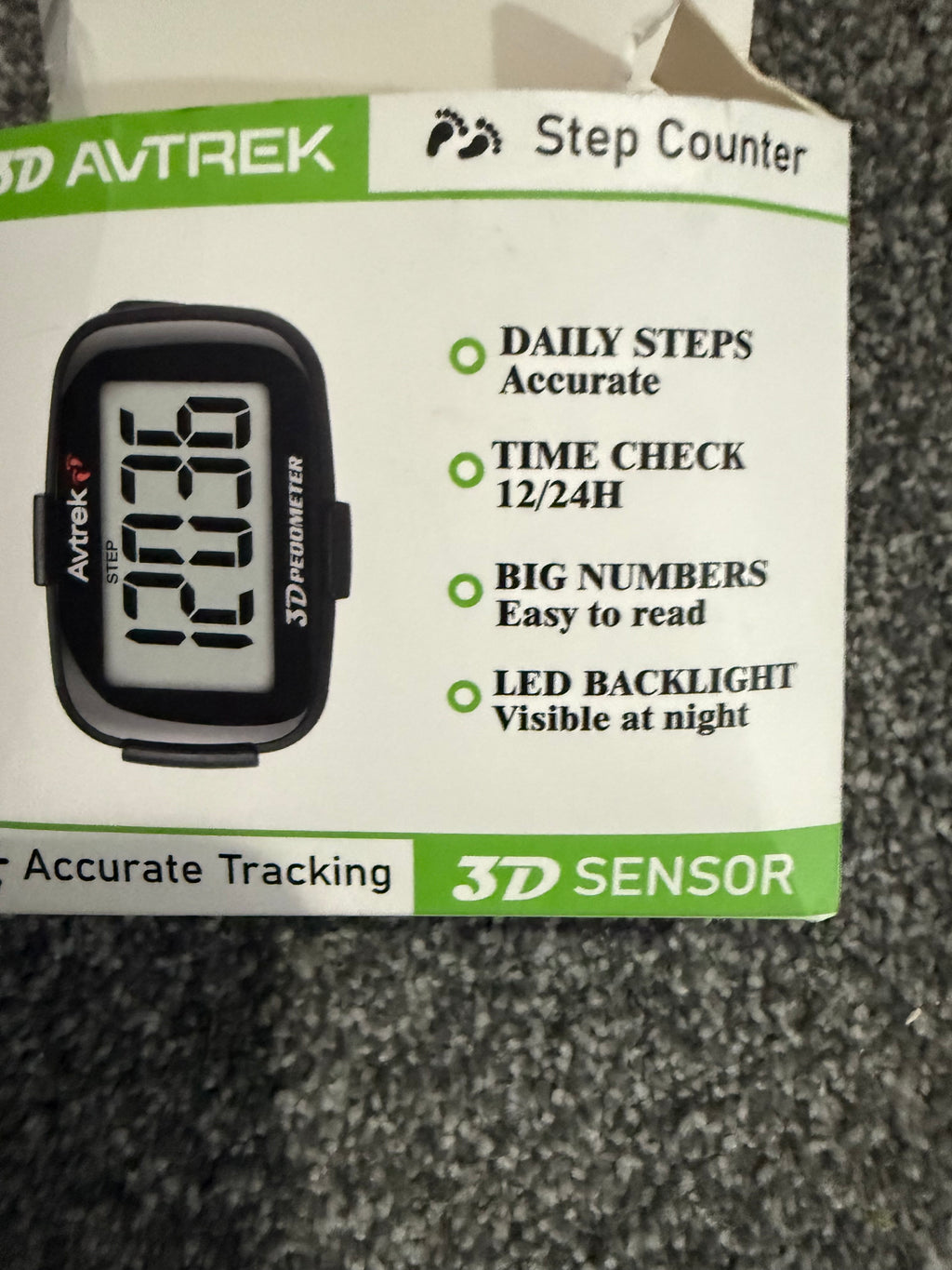 AVTREK 3D pedometer — purple