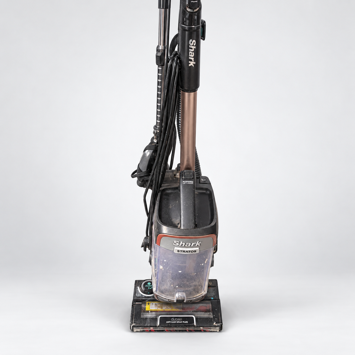 Background-edited photo of actual Shark vacuum