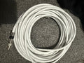 White coax-style aerial cable