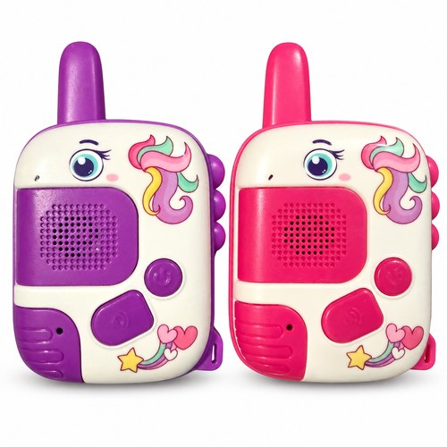 Unicorn walkie-talkies — pink and purple pair