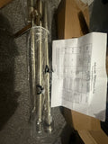 Gold-tone adjustable curtain pole