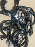 Black flat Ethernet cables — pictured lot
