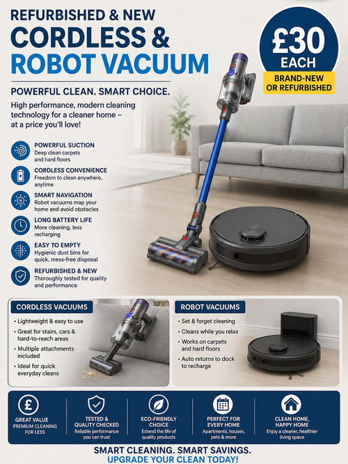 Cordless or Robot Vacuum Cleaner