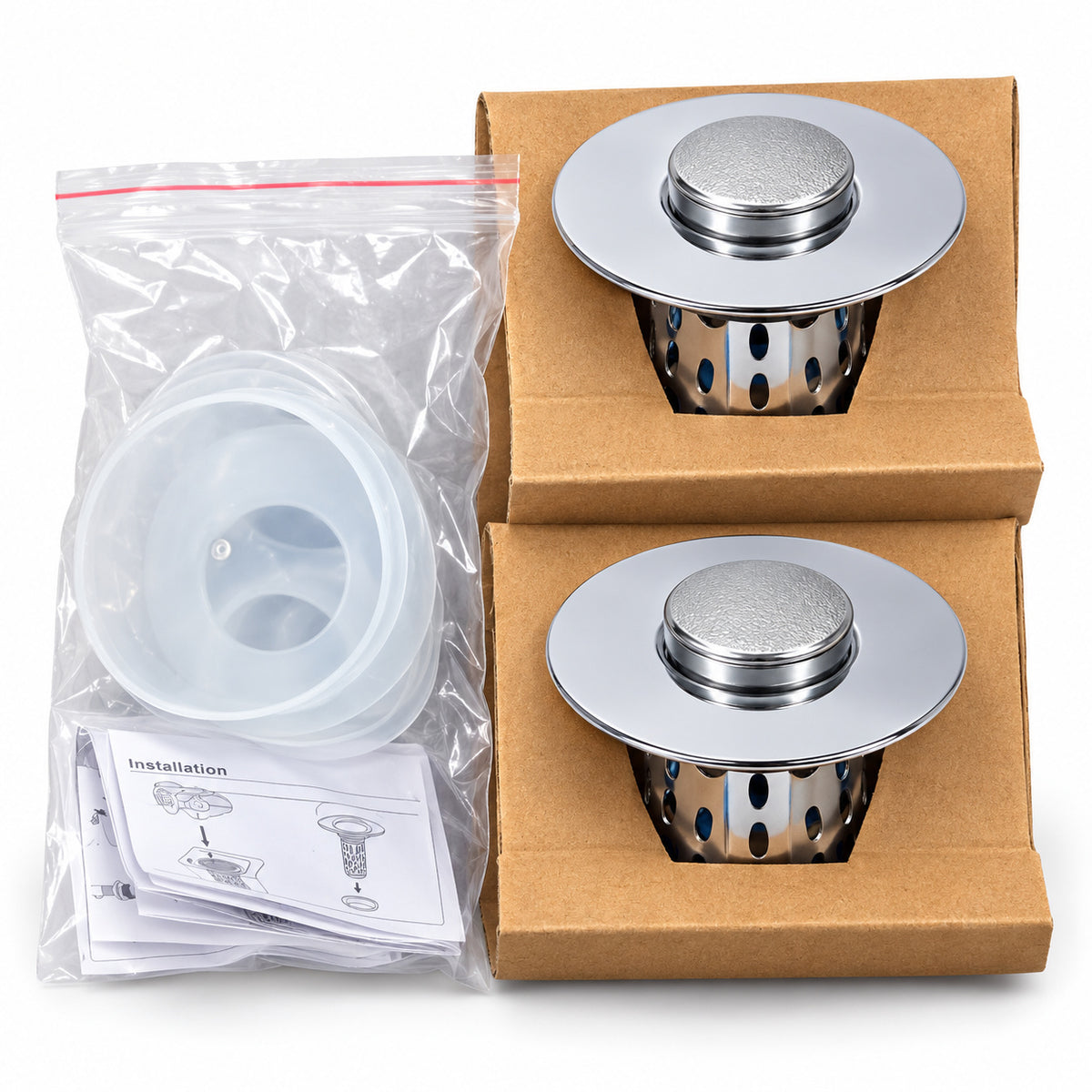 iFealClear pop-up sink plugs · pair