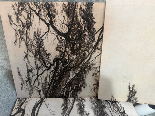 Black Tree Silhouette Wall Art – Three-Piece Set – product view
