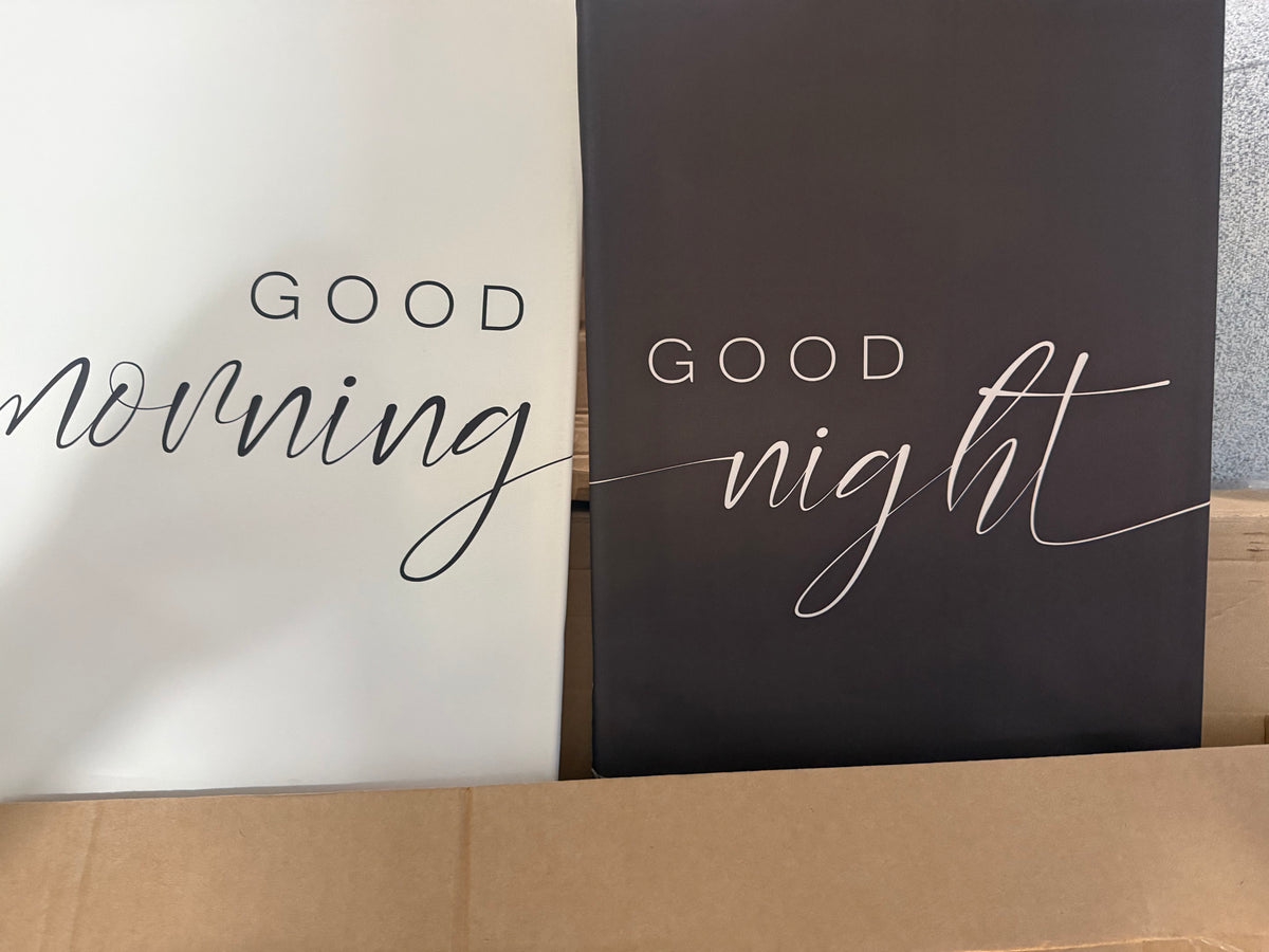 Good Morning & Good Night Wall Art – Two-Piece Set – product view